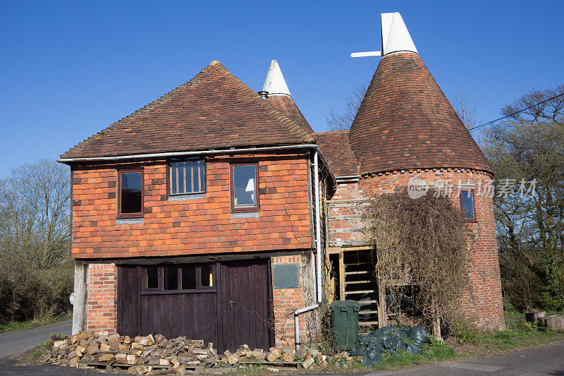 英国Chiddingstone的Oast House